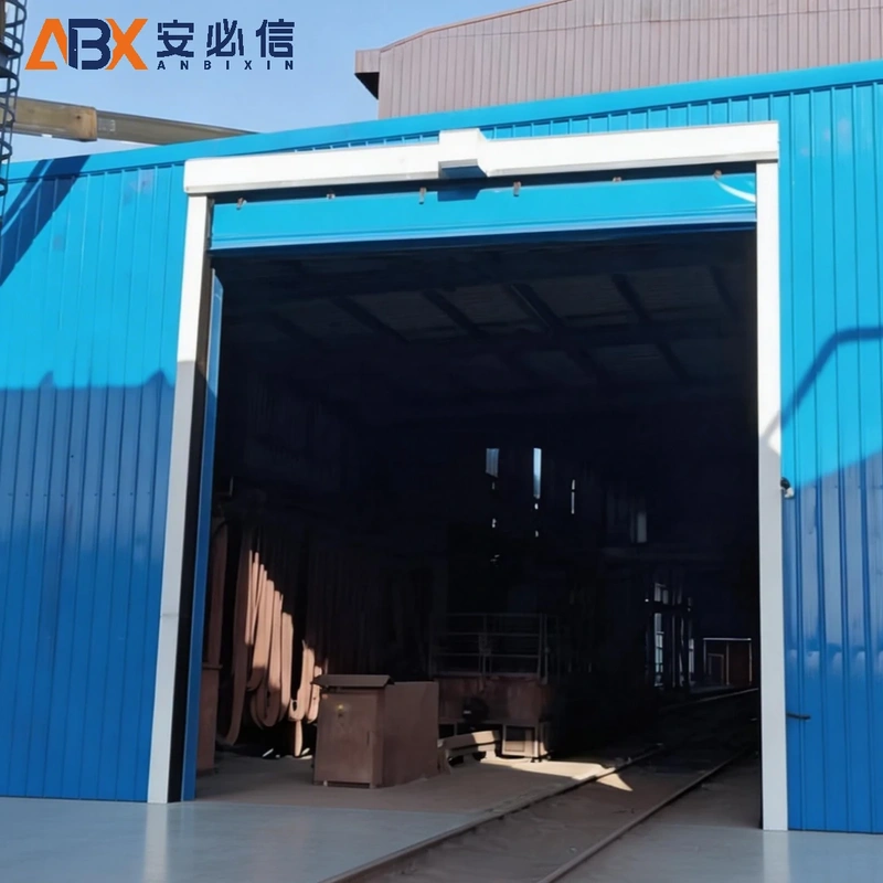 白银软帘堆积门